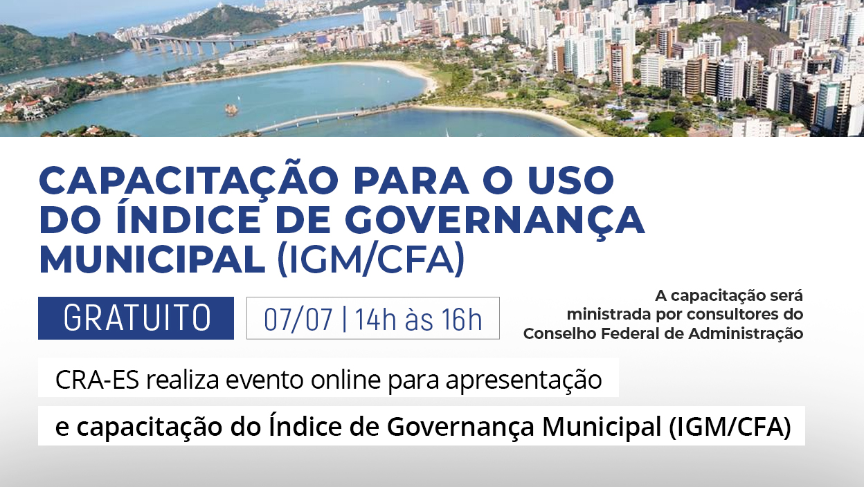 Read more about the article IGM/CFA: Melhoria para a gestão municipal