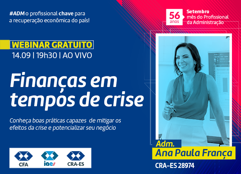 Leia mais sobre o artigo Webinar Gratuito: Finanças em tempos de crise