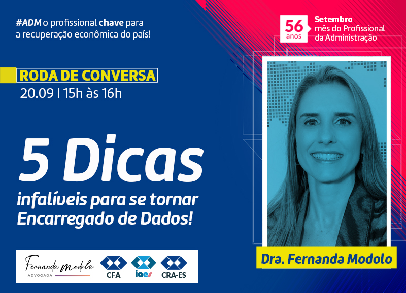 Leia mais sobre o artigo Roda de Conversa: Lei Geral de Proteção de Dados – LGPD: 5 Dicas infalíveis para se tornar Encarregado de Dados!    