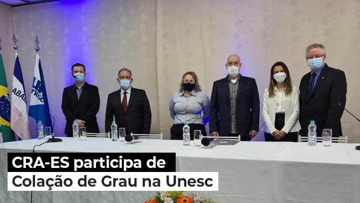 Você está visualizando atualmente CRA-ES participa de Colação de Grau no Centro Universitário do Espírito Santo