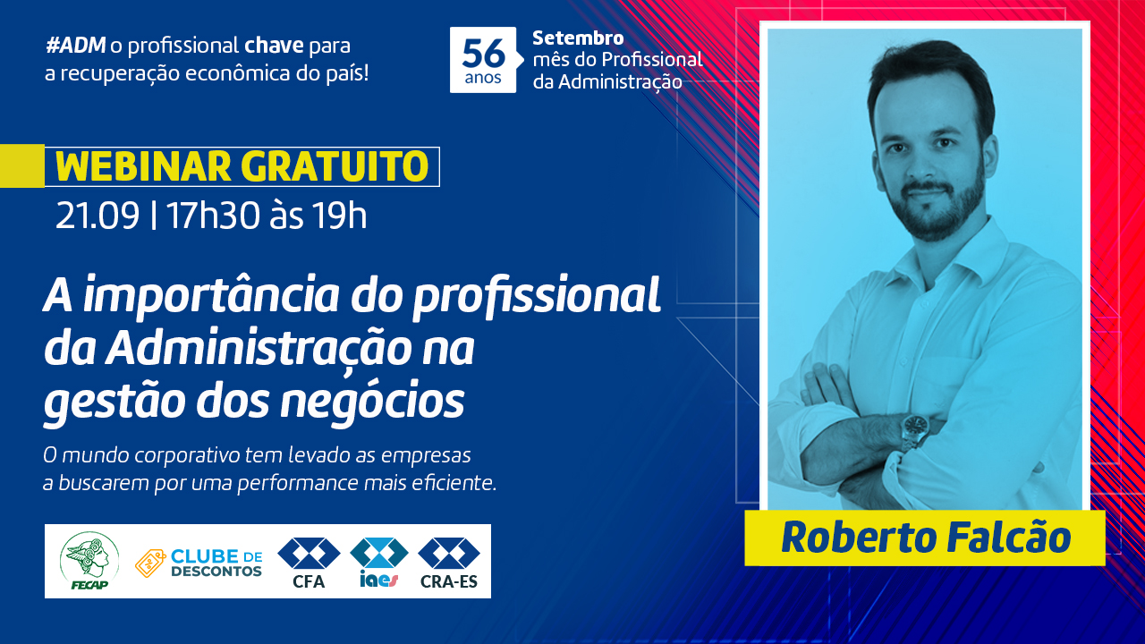 Leia mais sobre o artigo Webinar: A importância do profissional da Administração na gestão dos negócios