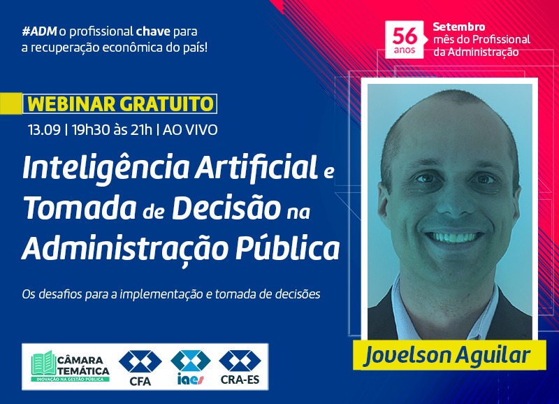 Leia mais sobre o artigo Webinar: Inteligência Artificial e Tomada de Decisão na Administração Pública