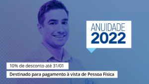 Read more about the article Anuidade 2022: 10% de desconto para pagamento à vista até 31/01