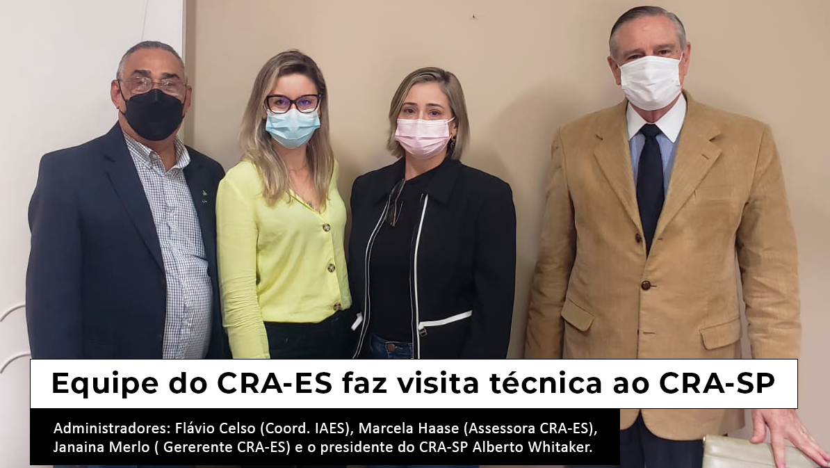 Você está visualizando atualmente Equipe do CRA-ES faz visita técnica ao CRA-SP