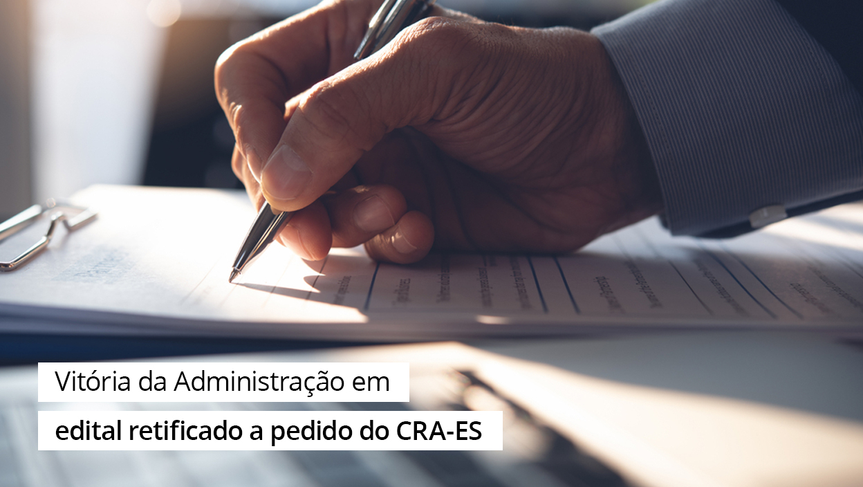 Leia mais sobre o artigo Impugnação de Edital: CRA-ES verifica irregularidade em Pregão Eletrônico