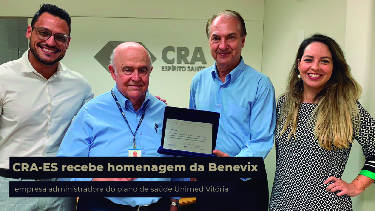 Read more about the article CRA-ES recebe homenagem da Benevix   