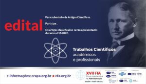 Leia mais sobre o artigo Inscrições de trabalhos científicos para o XVII FIA estão abertas