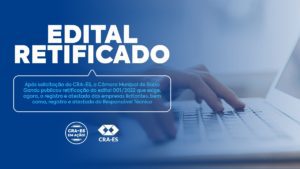 Read more about the article CPL da Câmara Mun. de Baixo Guandu retifica edital a pedido do CRA-ES
