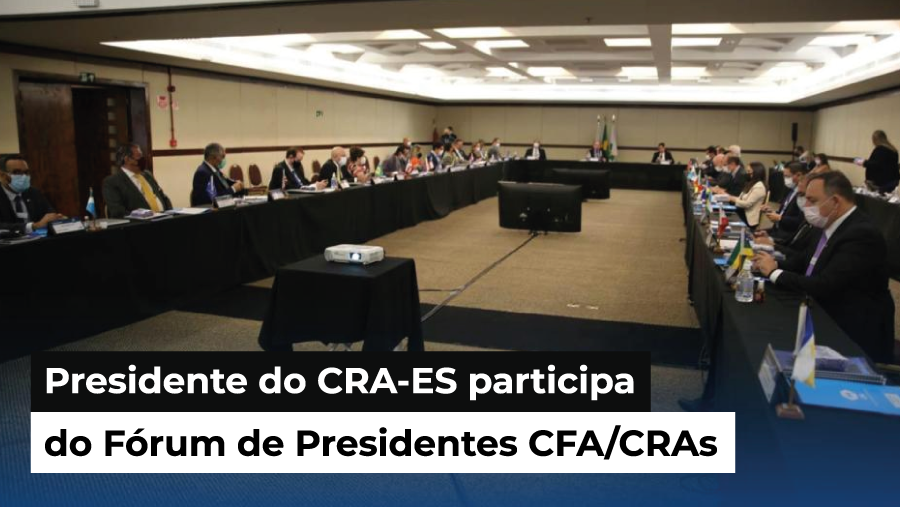 Você está visualizando atualmente Presidente do CRA-ES participa do Fórum de Presidentes CFA/CRAs