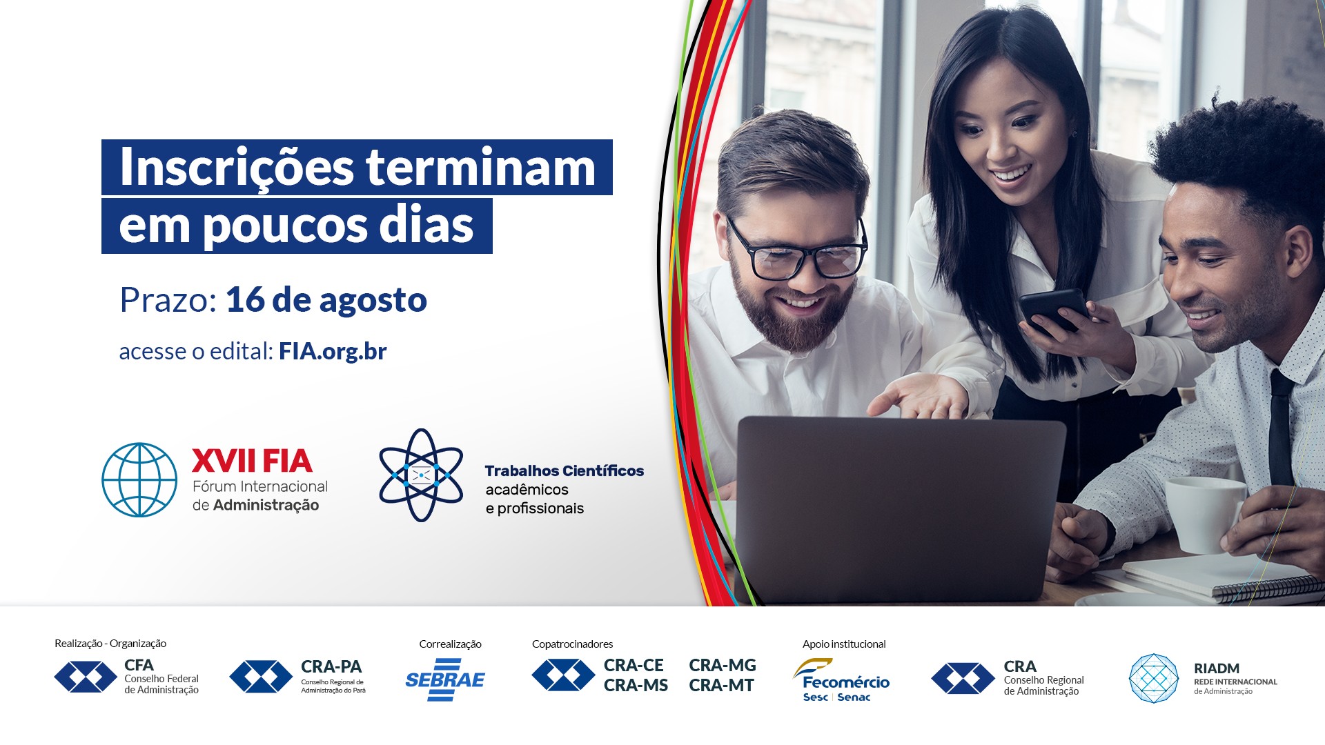 No momento, você está visualizando XVII FIA: prazo para inscrição de trabalhos científicos está perto do fim