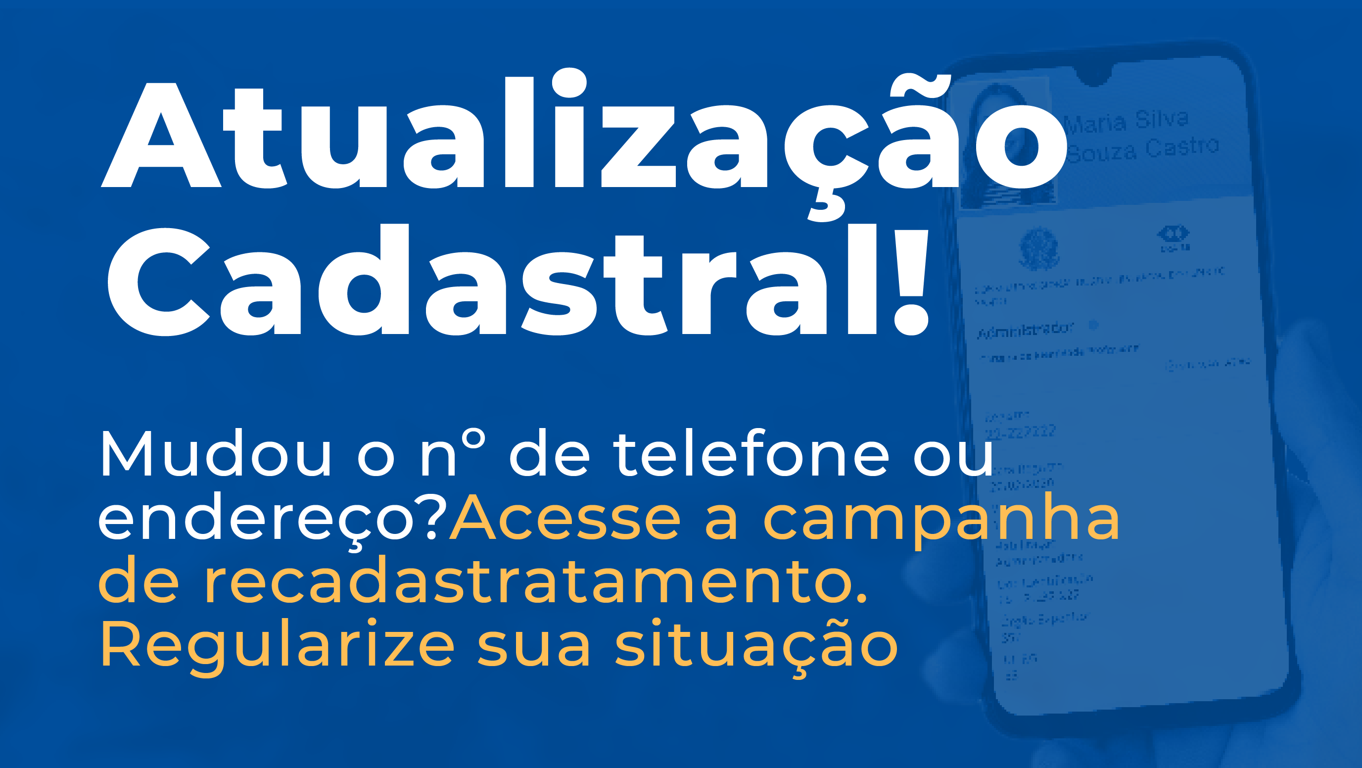 Read more about the article Atualização cadastral