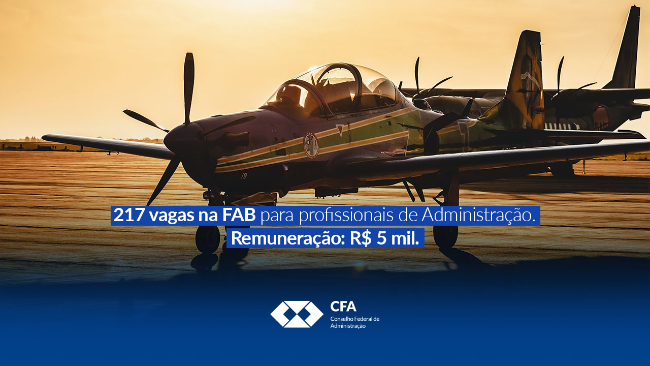 You are currently viewing Aeronáutica seleciona 217 voluntários em Administração
