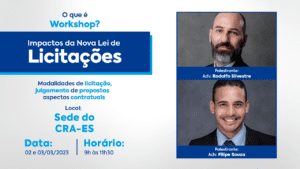 Leia mais sobre o artigo CRA-ES lança workshop sobre a Nova Lei de Licitação