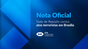 Leia mais sobre o artigo <strong>Nota de Repúdio contra atos terroristas em Brasília</strong>