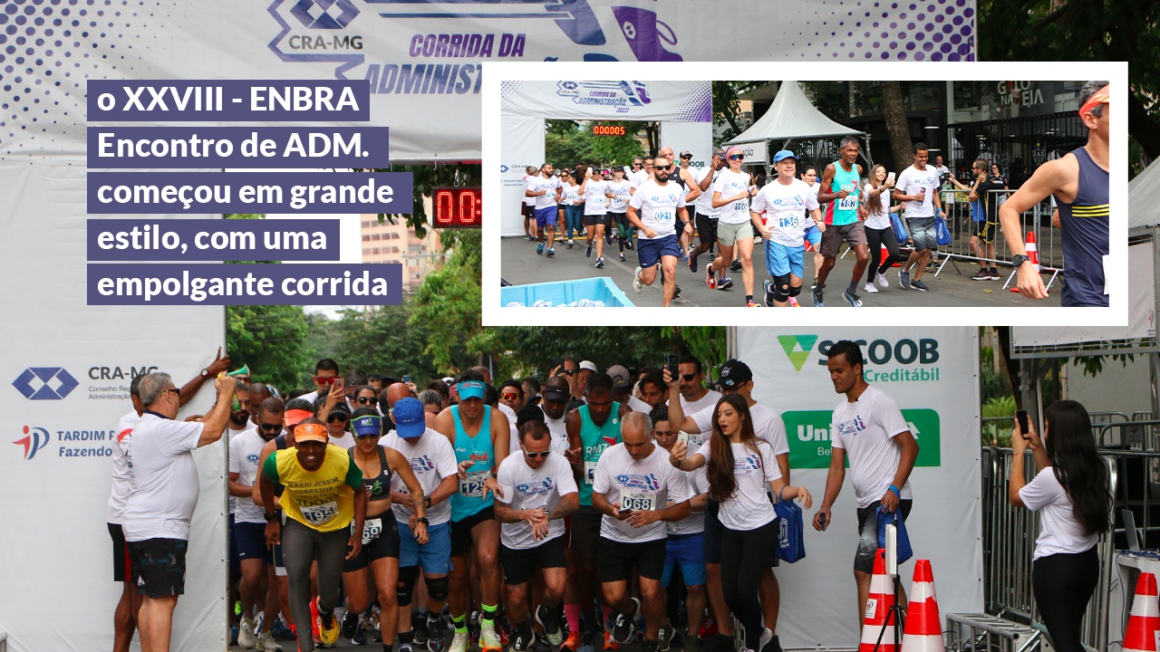 Você está visualizando atualmente Cerca de 400 atletas participaram da Corrida da Administração, promovida pelo CRA-MG