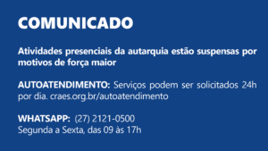 Leia mais sobre o artigo Atividades Presenciais Suspensas Temporariamente no CRA-ES