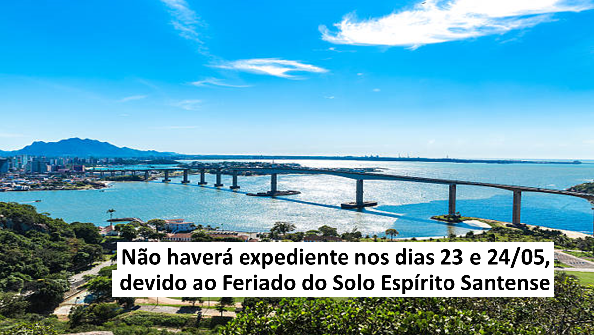 Leia mais sobre o artigo Aviso: Não haverá expediente nos dias 23 e 24 de maio