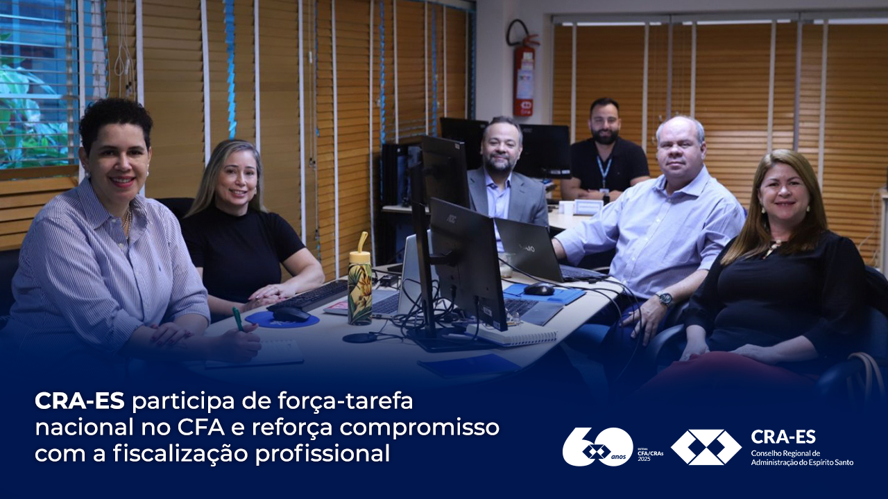 No momento, você está visualizando CRA-ES participa de força-tarefa nacional no CFA e reforça compromisso com a fiscalização profissional