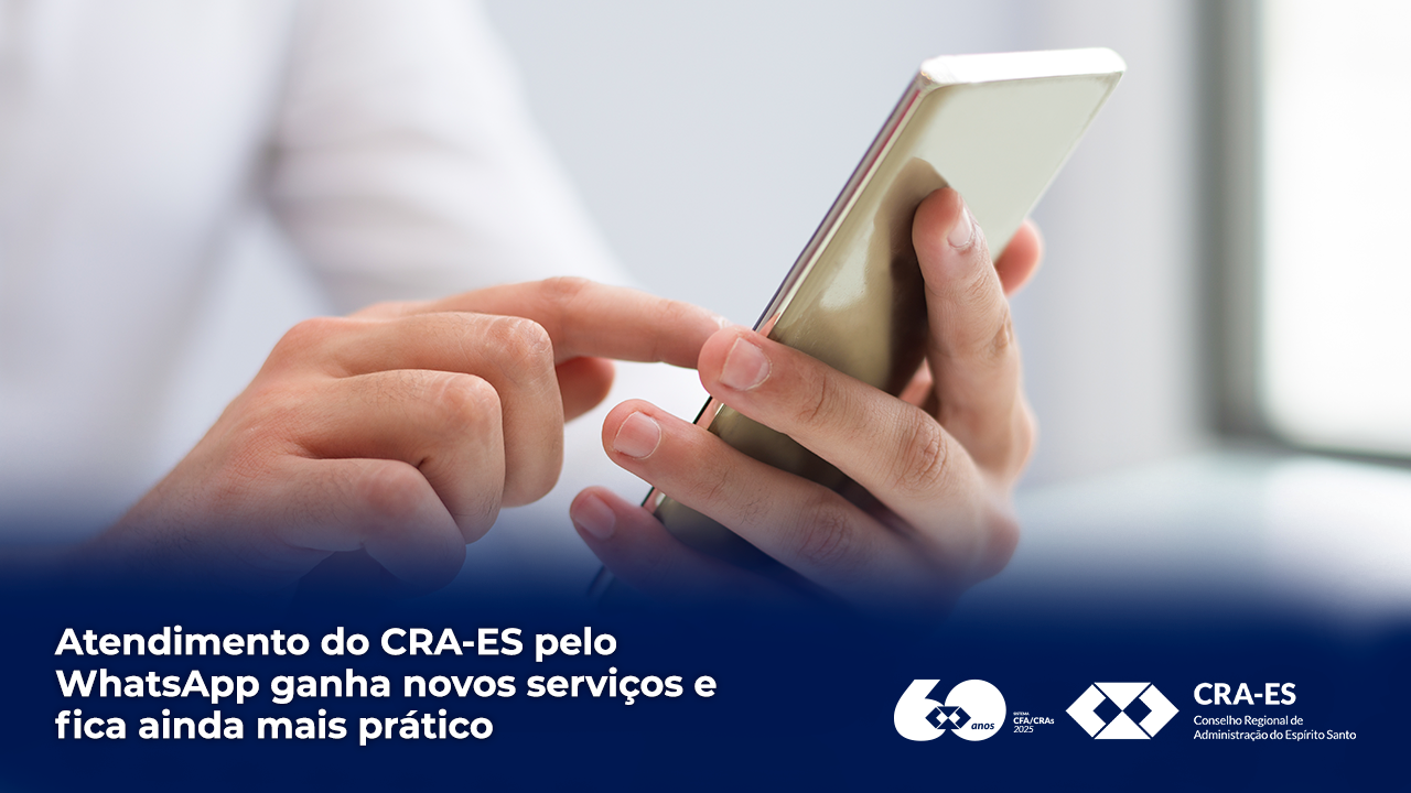 No momento, você está visualizando Atendimento do CRA-ES pelo WhatsApp ganha novos serviços e fica ainda mais prático