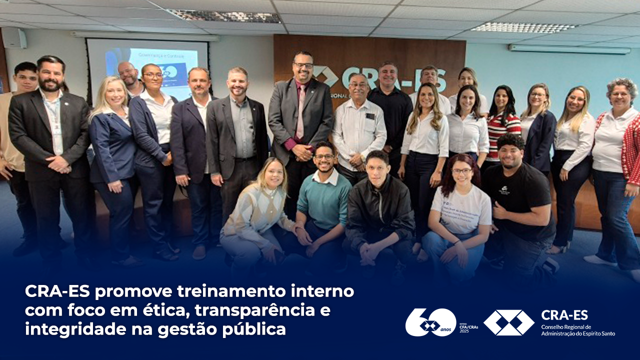 No momento, você está visualizando CRA-ES promove treinamento interno com foco em ética, transparência e integridade na gestão pública