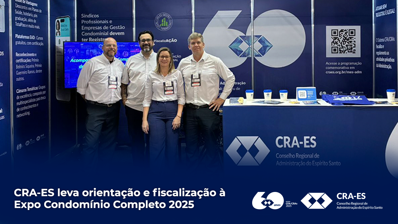 No momento, você está visualizando CRA-ES leva orientação e fiscalização à Expo Condomínio Completo 2025
