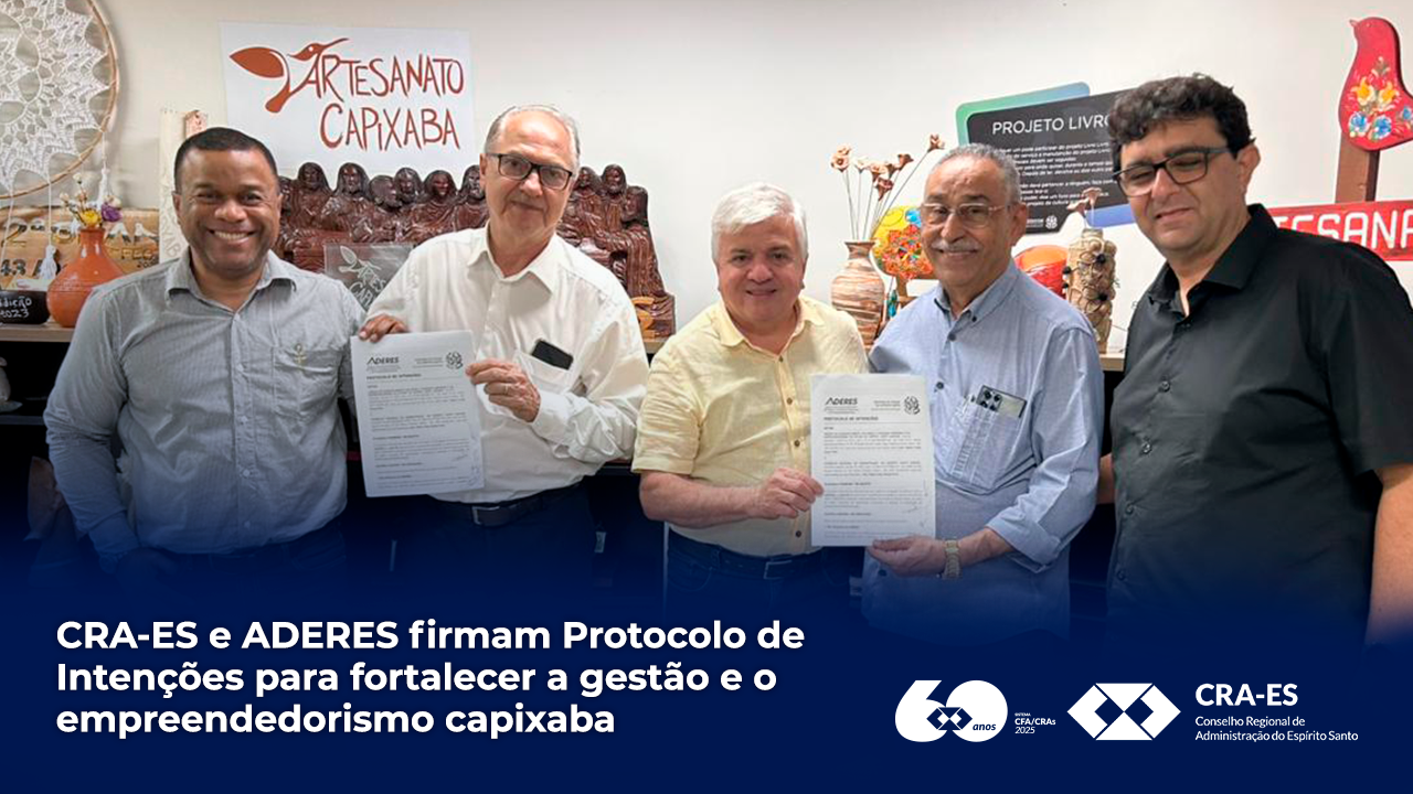 No momento, você está visualizando CRA-ES e ADERES firmam Protocolo de Intenções para fortalecer a gestão e o empreendedorismo capixaba