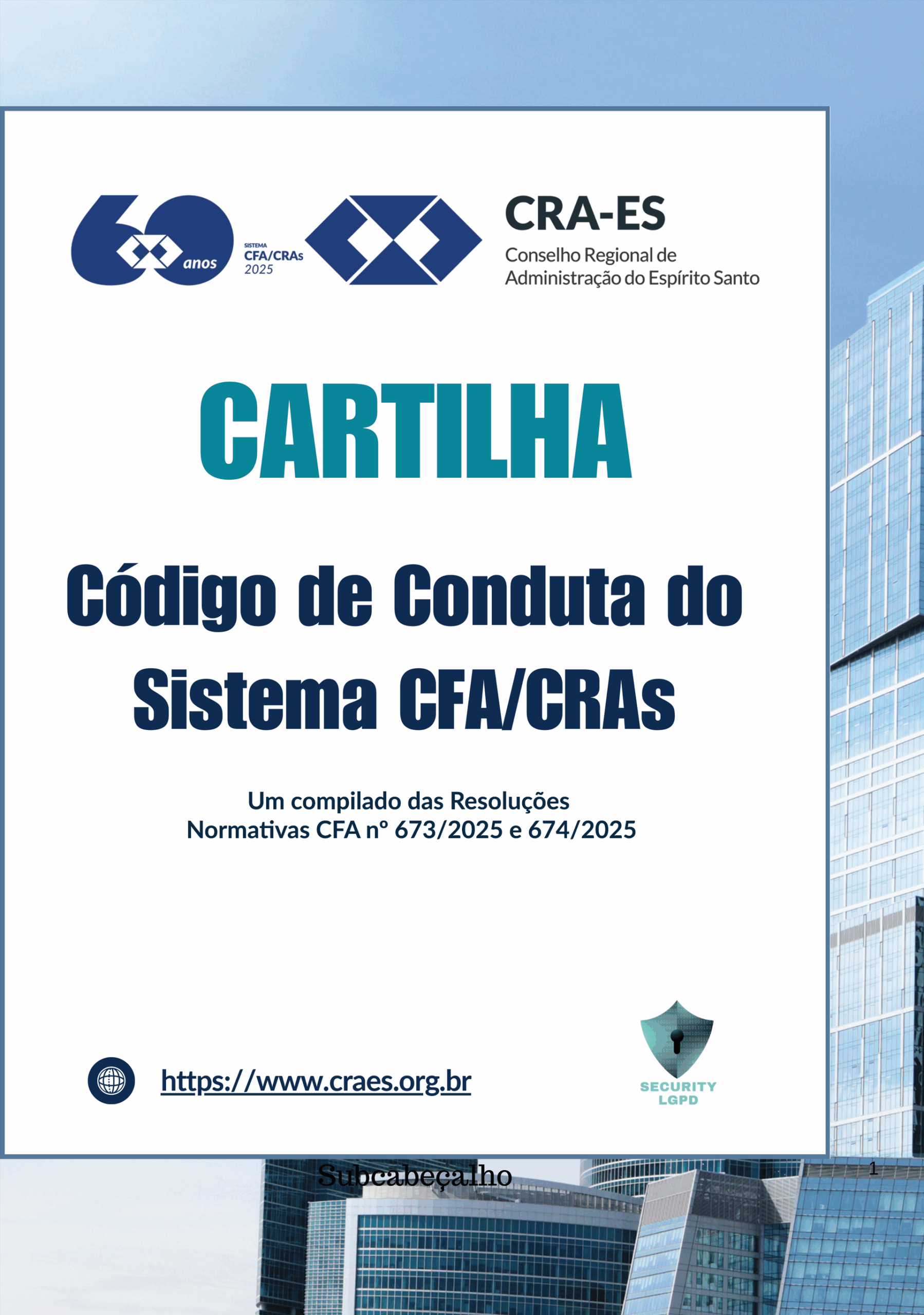 Leia mais sobre o artigo Cartilha: Código de Conduta do Sistema CFA/CRAs