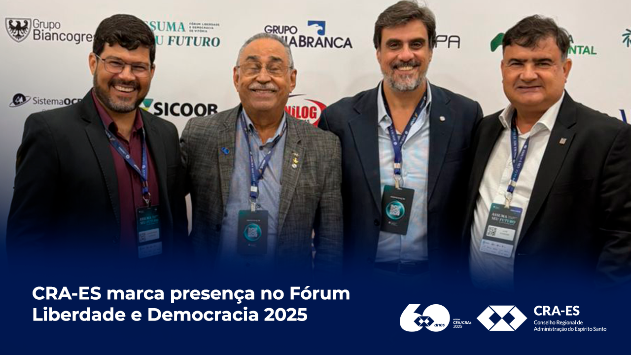 No momento, você está visualizando CRA-ES marca presença no Fórum Liberdade e Democracia 2025